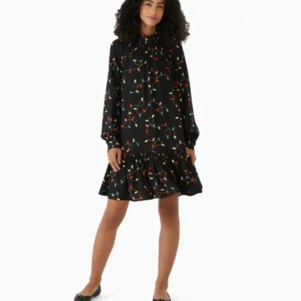 NWT Kate Spade String Lights Shift Holiday Dress
